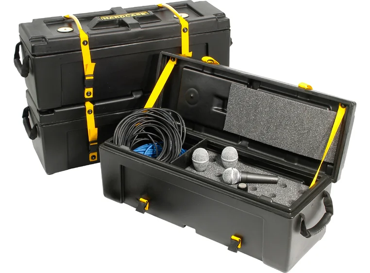 Hardcase HNMIC12 transportkasse for 12 mik + kabler 